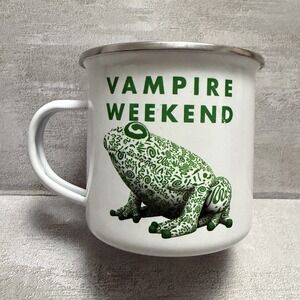 "Vintage" Vampire Weekend Metal Merch Coffee Mug Cup Authentic Frog Bass Drum